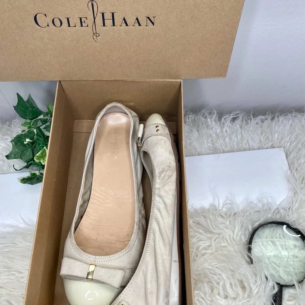 Cole Haan Cream Ballet Flats - Picture 1 of 10